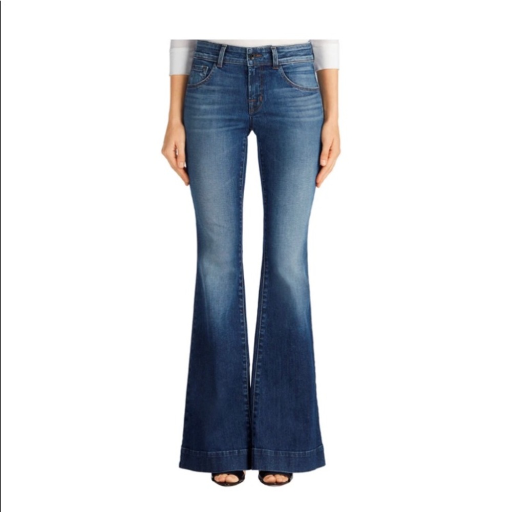 J brand love story wide leg jeans sz 27